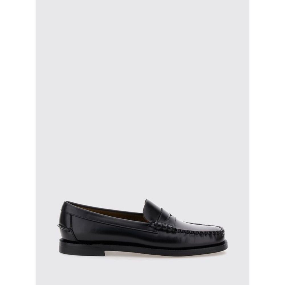 Sebago Women Sebago Classic Dan Smooth Calfskin Penny Loafers With Saddle Strap